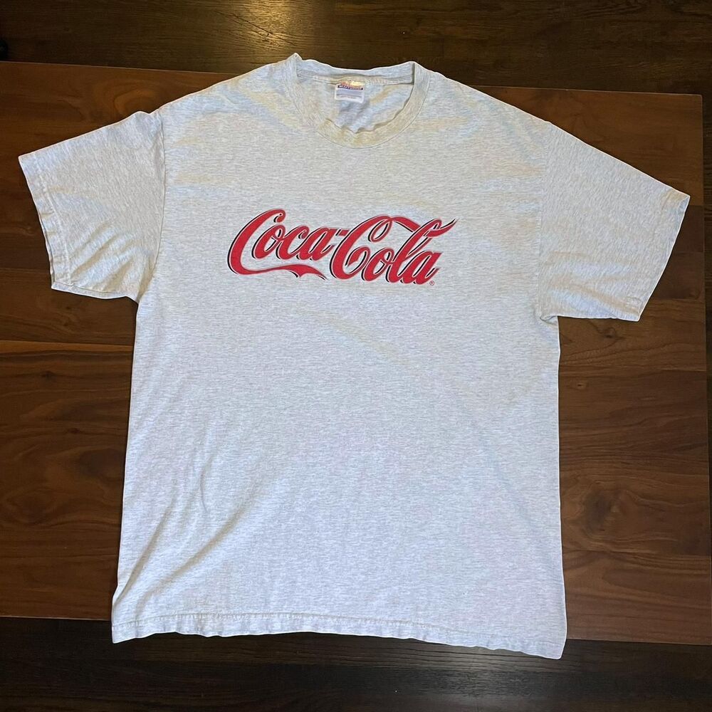 Vintage Coca-Cola 90's Hanes Heavyweight T-Shirt Y2K Throwback